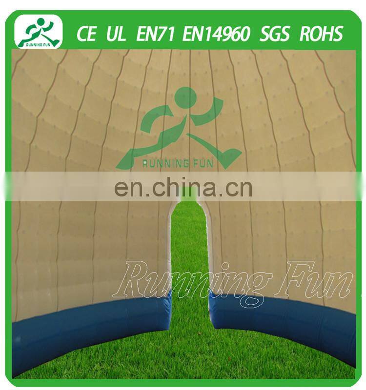 Inflatable double layer tent, inflatable bubble tent for outdoor activity