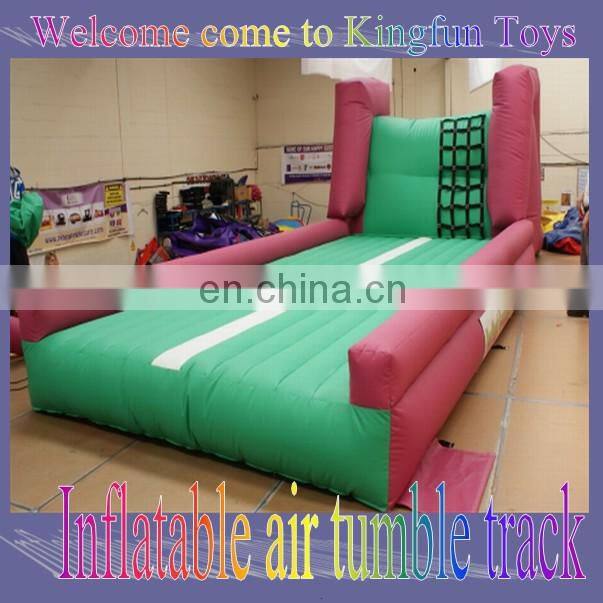 Commercial inflatable air tumble track for gym