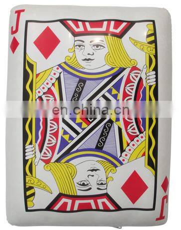 PVC inflatble playing cards