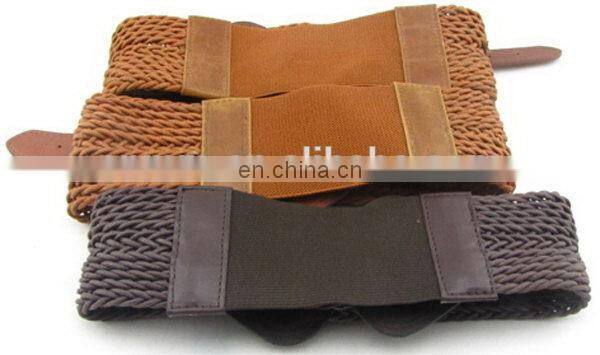 Fahion Elastic Braided Belt For Women Leather Belt Making Machine