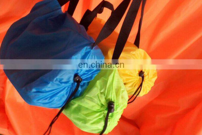 Inflatable lounge bag hammock air bed banana sofa