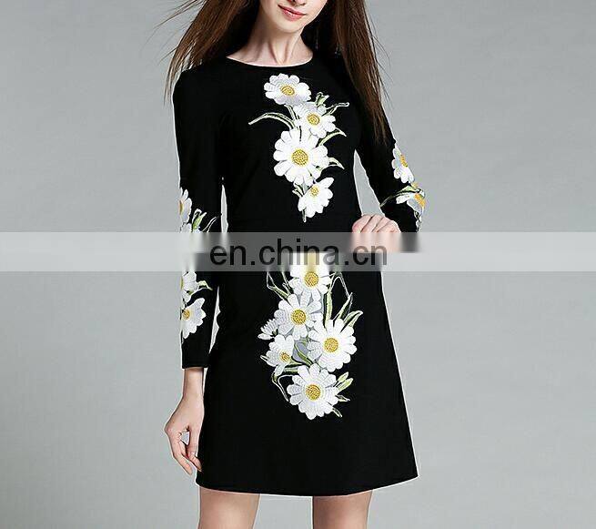 B-019 polyester collars simple lace neck designs embroidery embroidery applique