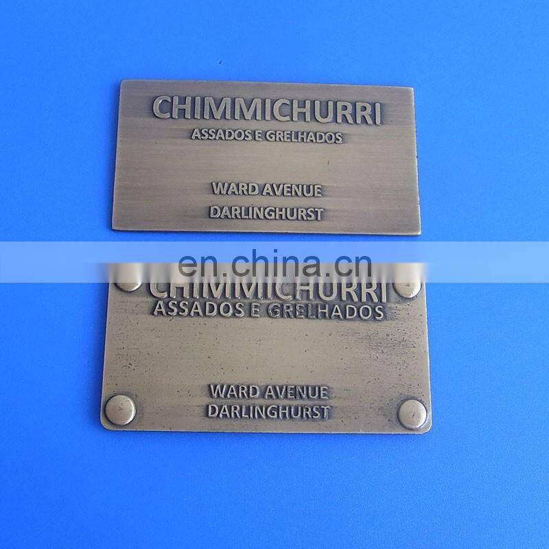 hot selling fashion cheap various plating color name plate/label plate with u clip