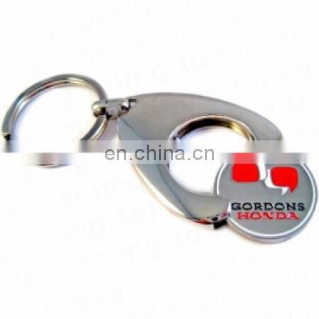 trolley coin key ring with your any logos