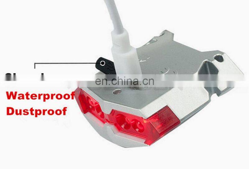 Waterproof Bike Safety Warning Lamp Cycling Rear Plastic Clamp Back Light