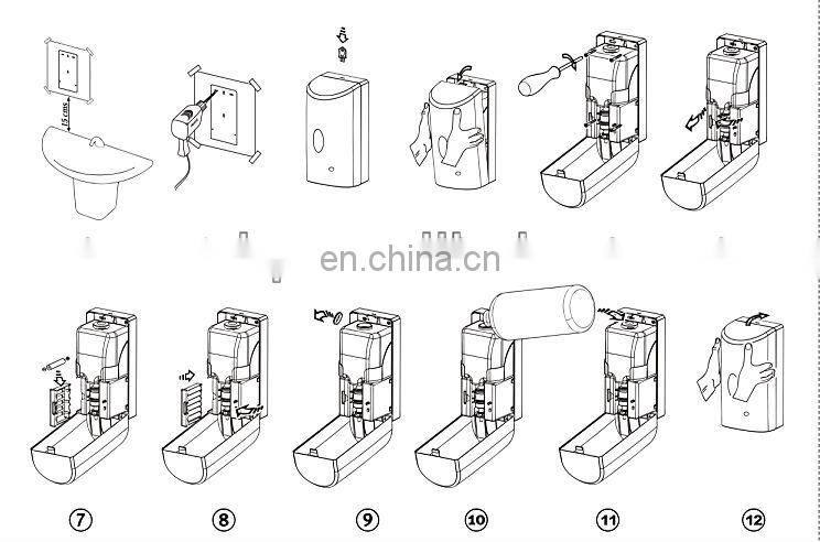 Dual purpose wall hanging liquid soap dispenser automatic