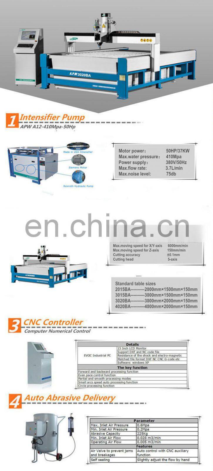 No Heat Affected High Frame Pipe Cutting Machine Waterjet Cutter Machine With CE Certificate