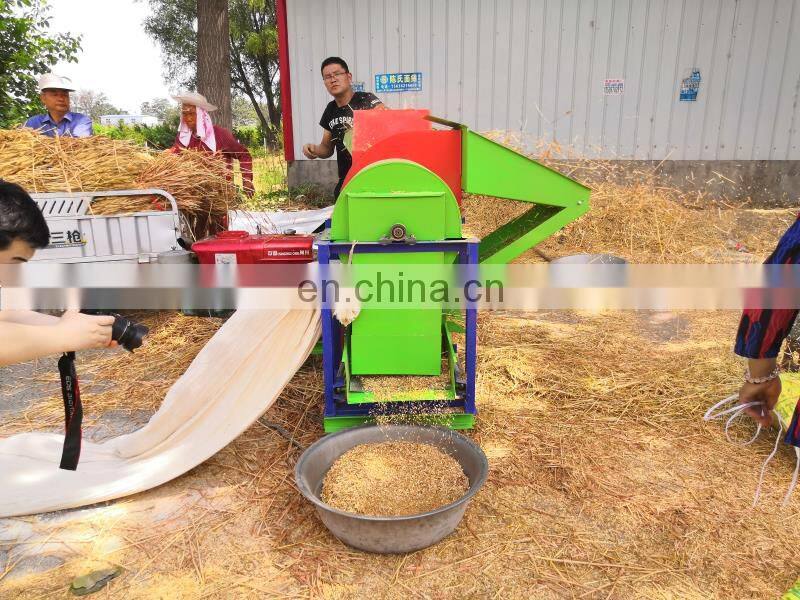 12HP diesel engine high efficiency mini rice and wheat thresher price