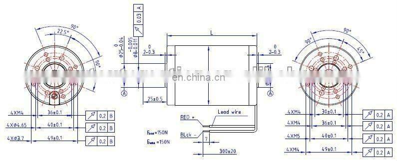 63ZYT01D 12v 24v 40v dc motor 4000rpm 20kgcm 85w