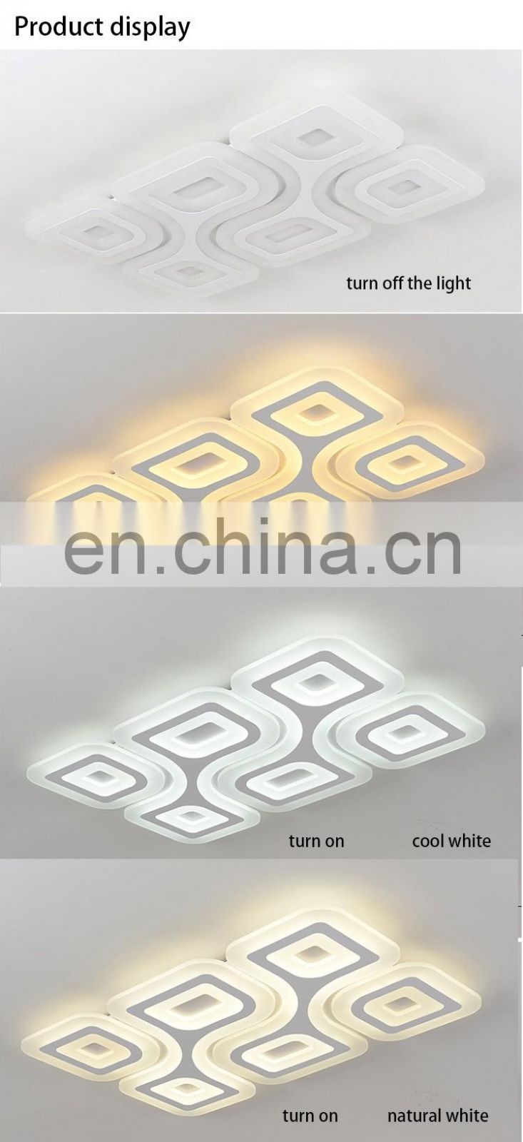 110V Square dimmable led surface mount ceiling light