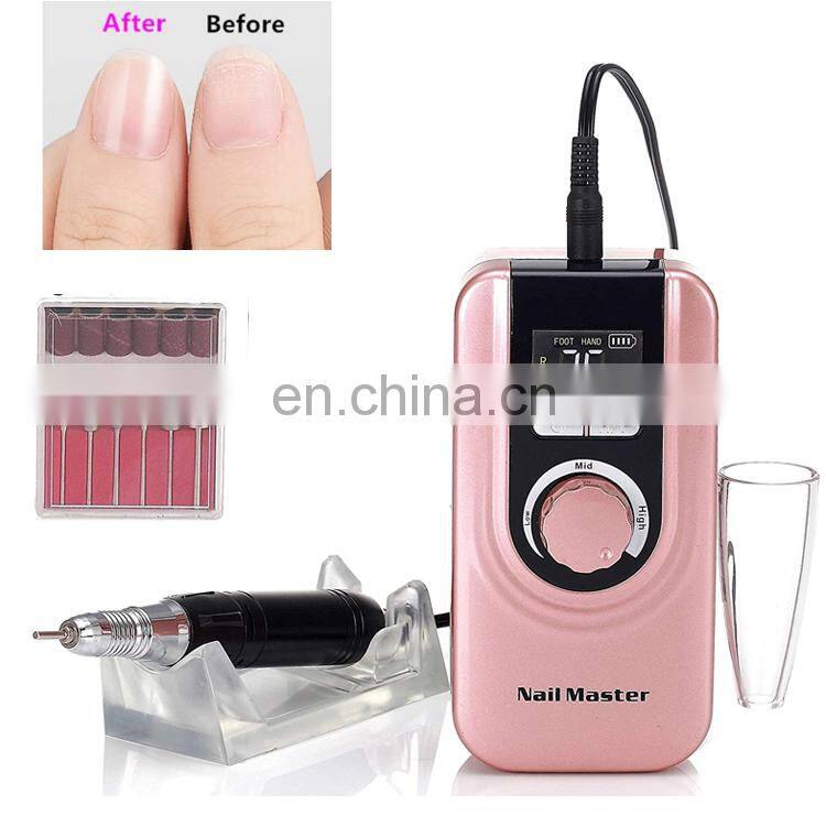 Rechargeable 30000RPM Nail Extension Manicure Nail Art Polish Cover Pink Clear Jelly Camouflage UV Gel Popular Nail Drill 101