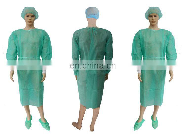 Non Sterile Gowns Lab Medical With Front Botons CPE Isolation Wholesale