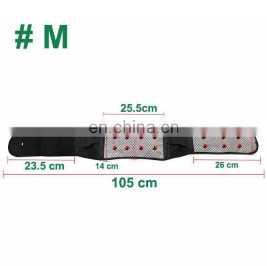 Adjustable Tourmaline Self-heating Magnetic Therapy Waist Support Belt Belt Lumbar Back Waist Support Brace Double Banded