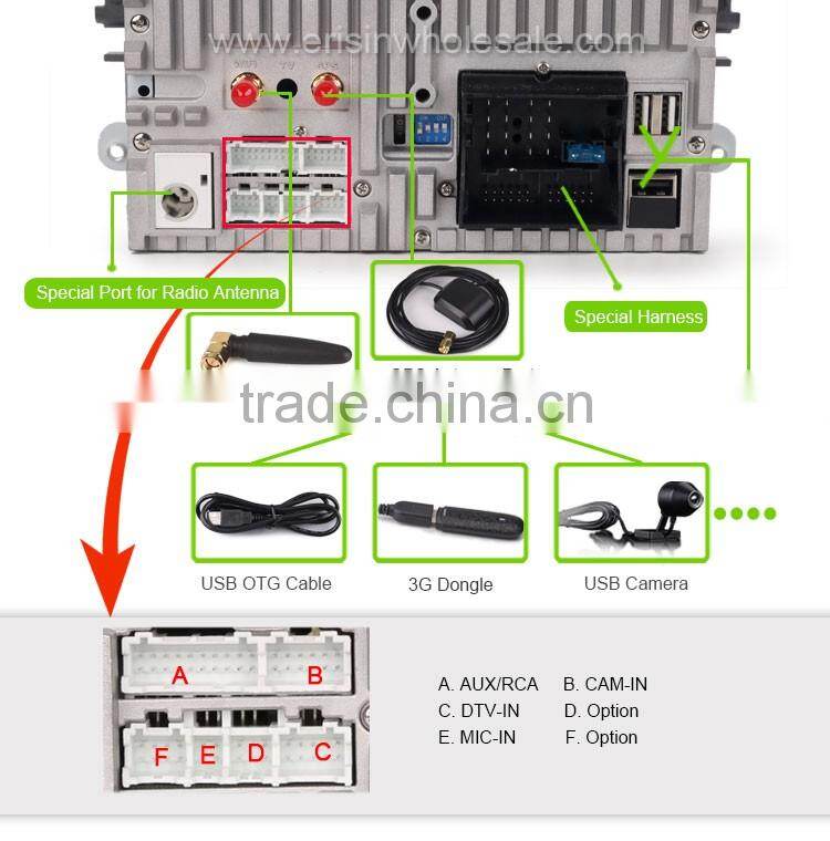 Erisin ES3009F 7" Touch Screen Car Audio System with GPS for Mondeo