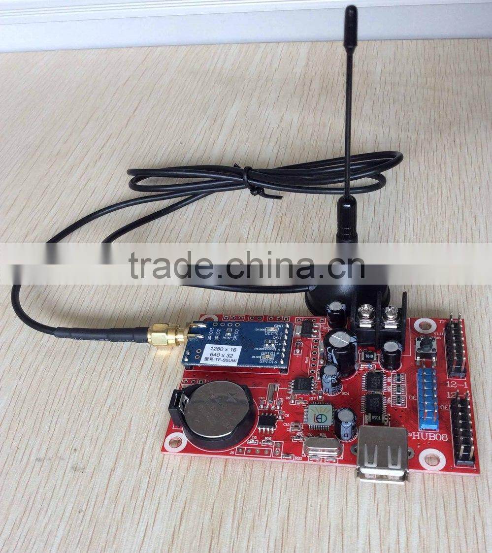 TF-S5UW single color tri-color 1280*16 640*32 rf wireless asynchronous wifi led controller