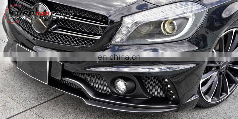 W176 body kits fit for MB A-class A180 A250 A300 to W176 black bison WD style body kits for A45 body kits
