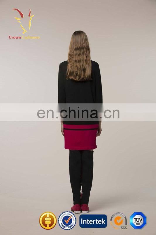 New Design Ladies Cashmere Dress for Winter Long Sweater