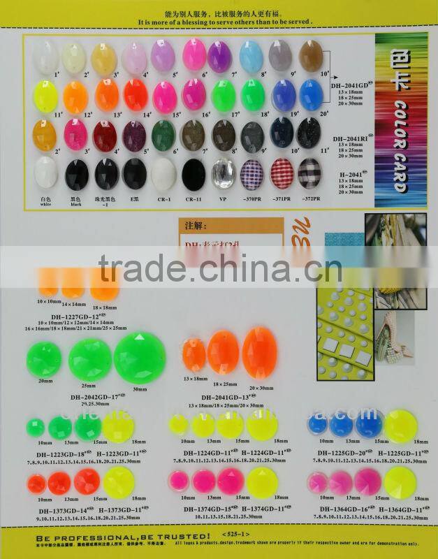 prevailing 2 holes neon statellite resin stones