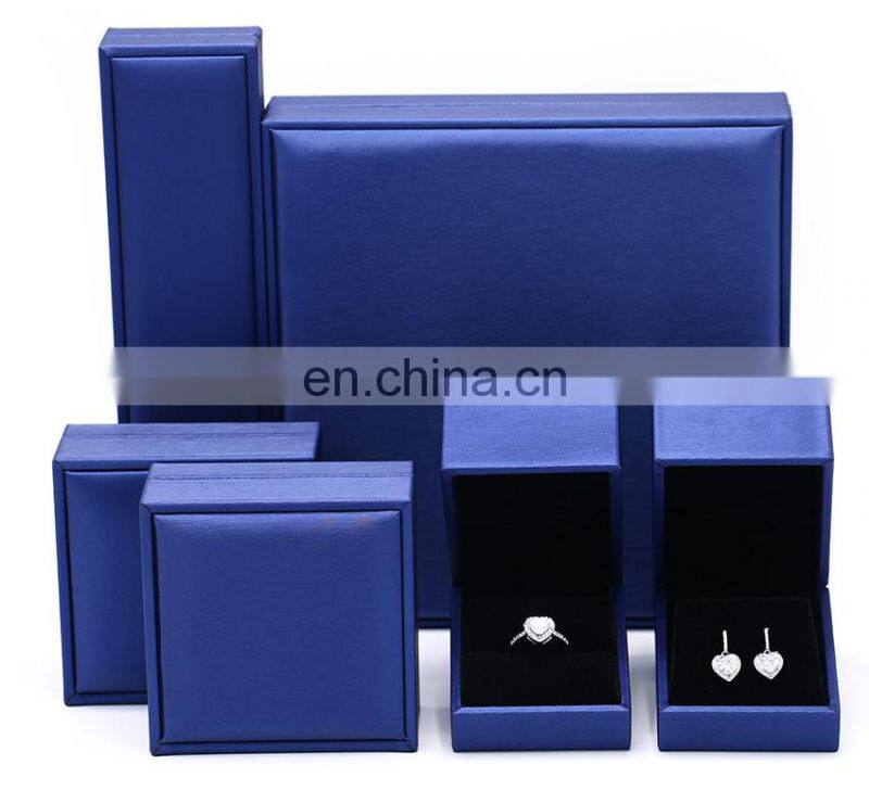 Fadeli China Luxury Ring Earrings Pendant PU Leather Jewelry Box