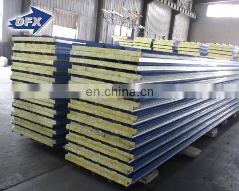 Shandong colored steel polyurethane cladding polyurethane material rock wool composite board panel