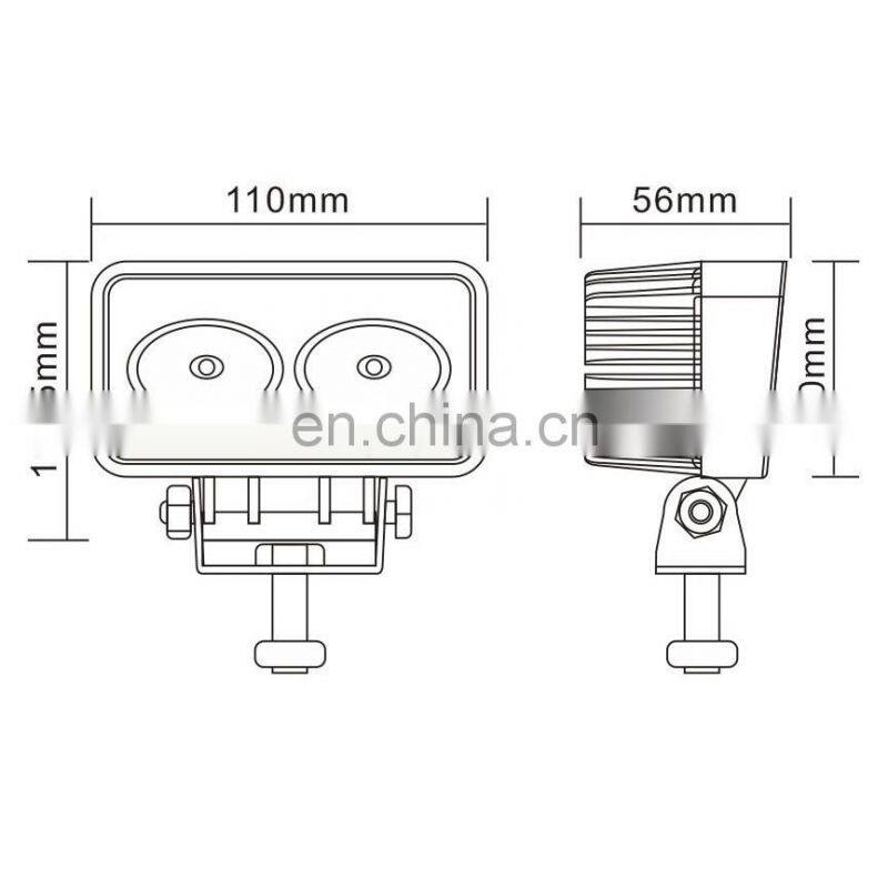20W car led work light 1350lm IP68 led flood lamp LED820