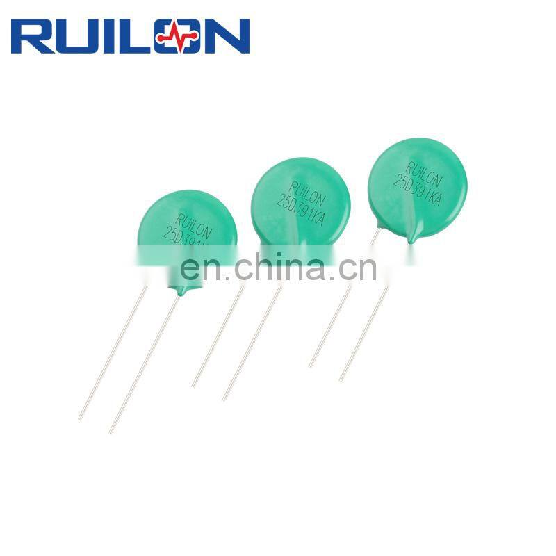RUILON 25D391KA High Voltage Varistor Zinc Oxide Varistor 25D series Radial Leaded Varistors for Automotive Electronic System