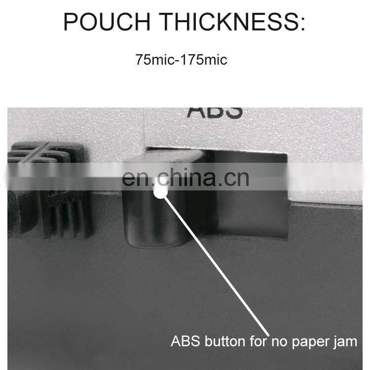 Willing OL260 A4 Professional Laminating Pouch Plastic Paper Sheet 2 Roller Photo And Document Thermal Laminator Machine