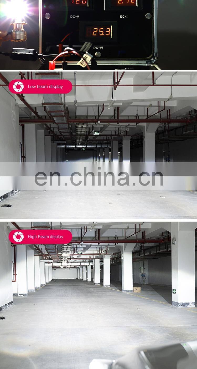 Factory S6 120w 3800LM projector lens H1 H4 h11 h7 9005 9006 9012 auto car led light motorcycle bulb h4 led headlights