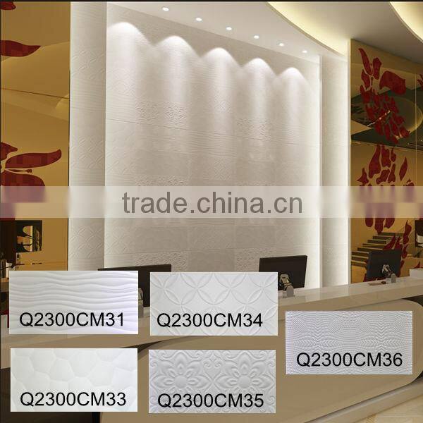 300X600 wavy white wall tile porcelain tile