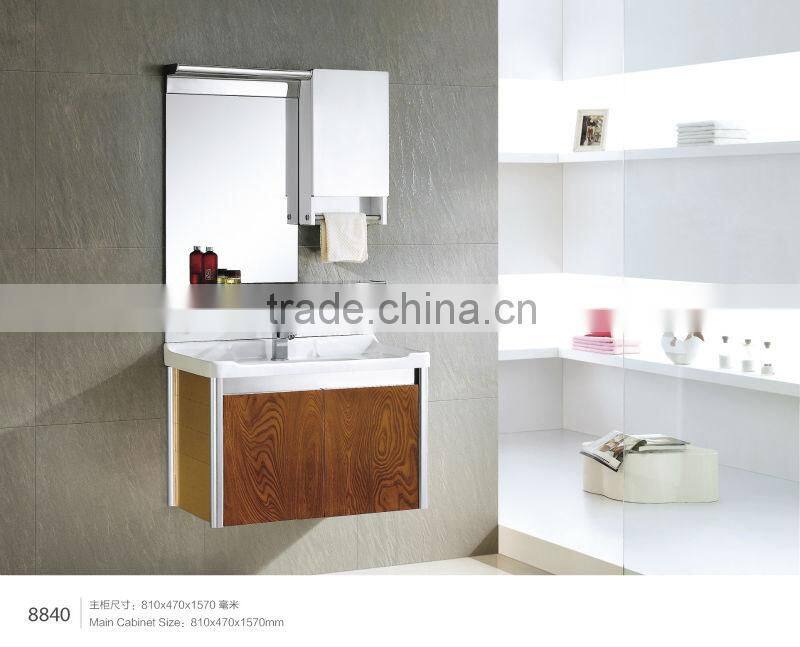 Modern wall mount country style new waterproof rv bathroom cabinet