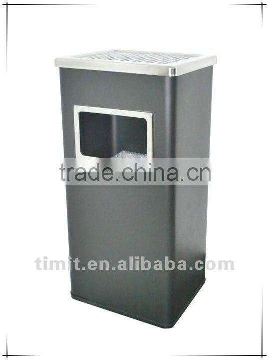 Superior Quality Stainless Steel 17L Rectangle Ashtray Dustbin