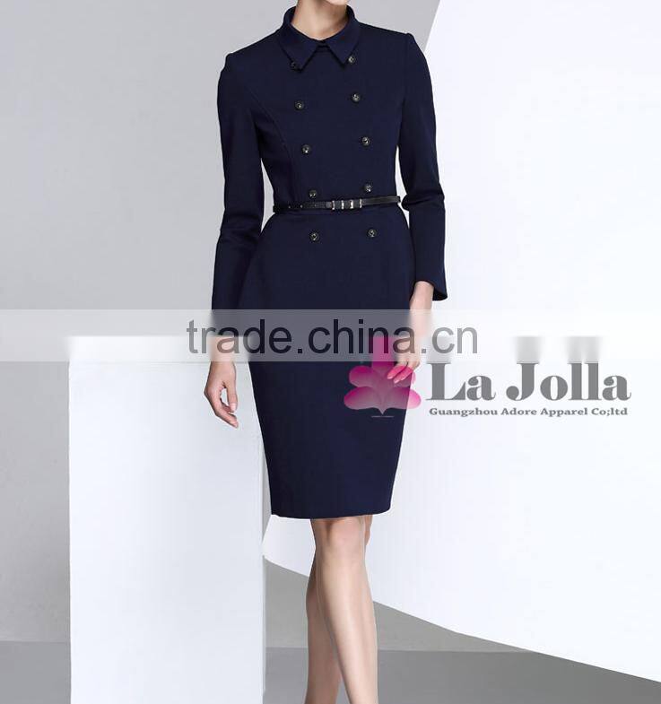 Lady airline stewardess uniform design beauty office uniform for women