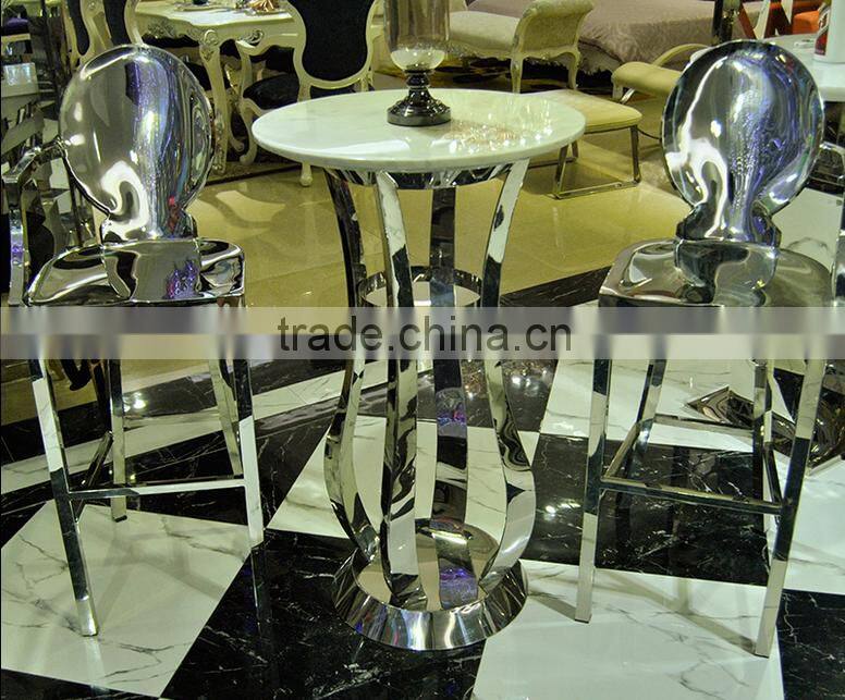 New classic stainless steel bar chair