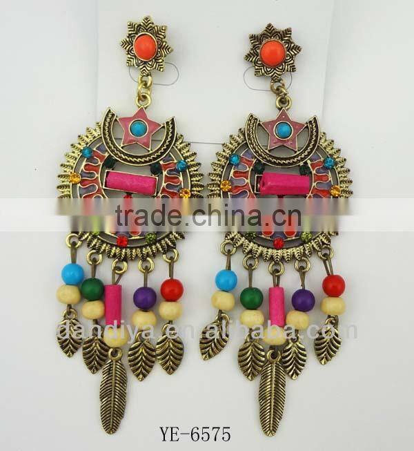 Hot New Fashion Crystal Leaf Flower Ear Cuff Earring Clip On for Left Ear