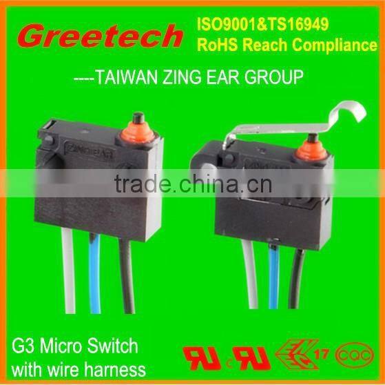 40t85 mini waterproof micro switch, hook lock door switch for 12v car electric kettle