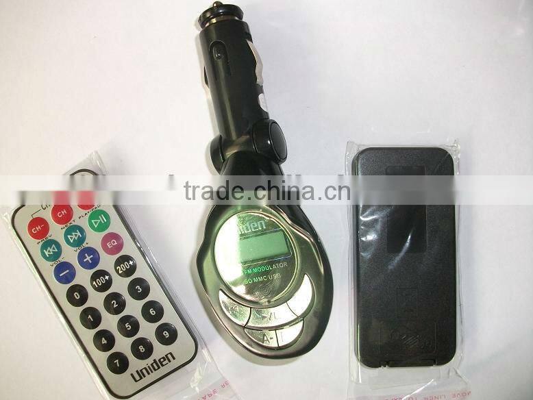 Most popular China Style cigarette lighter car mp3 fm modulator player with competitive price