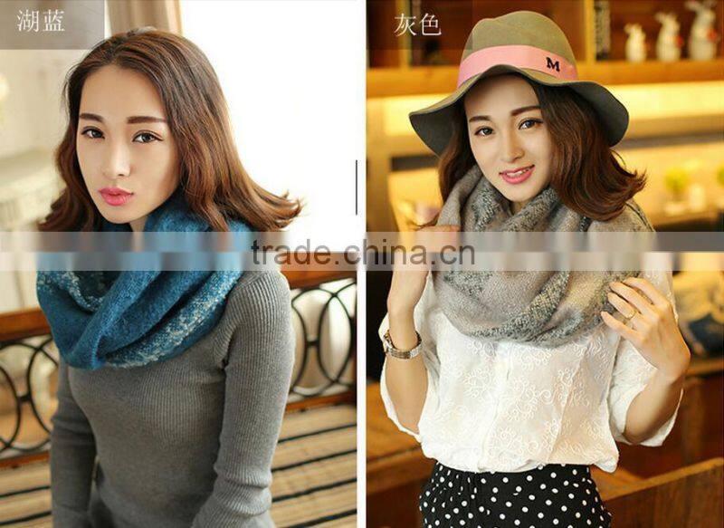 2015 Newest Design Circle Loop Boucle Yarm Fashion Winter Lady Scarf
