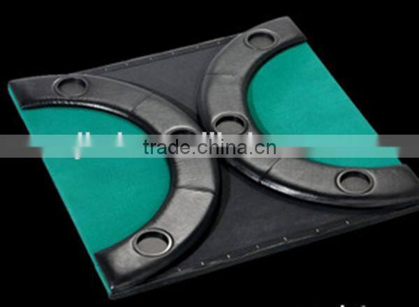 luxury solid wood3 folding poker table top