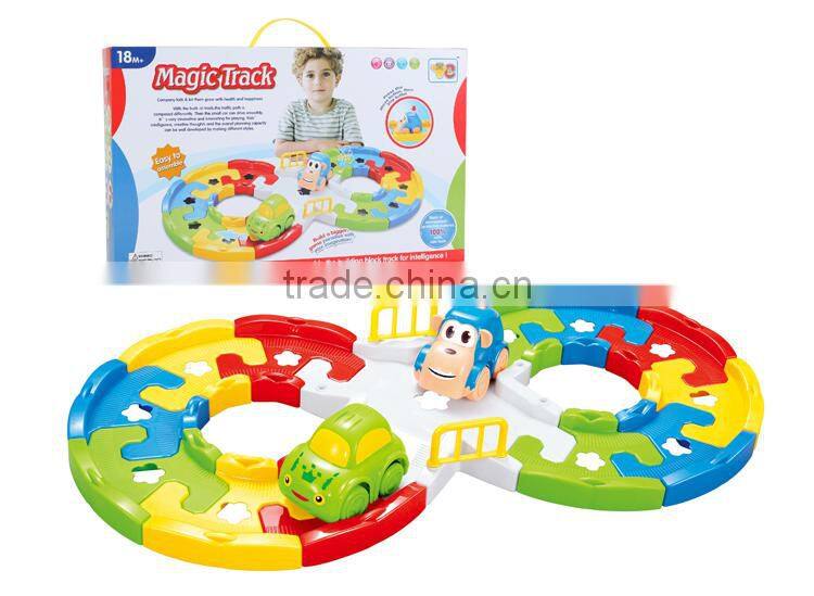 Hot sell toy plastic b/o track cars toy for sale