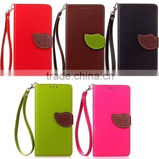 For LG K10 new products, Leaf PU leather Case for LG K10, For LG K10 phone cases