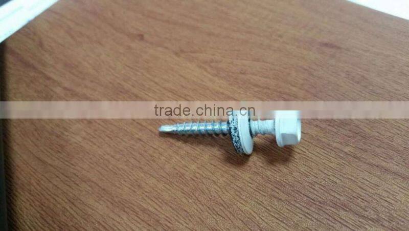 HEX WASHER HEAD SELF DRILLING SCREWS WITH BONDED SEALING WASHER