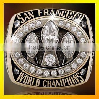 Brass custom championship rings top quality wholesale mens signet ring