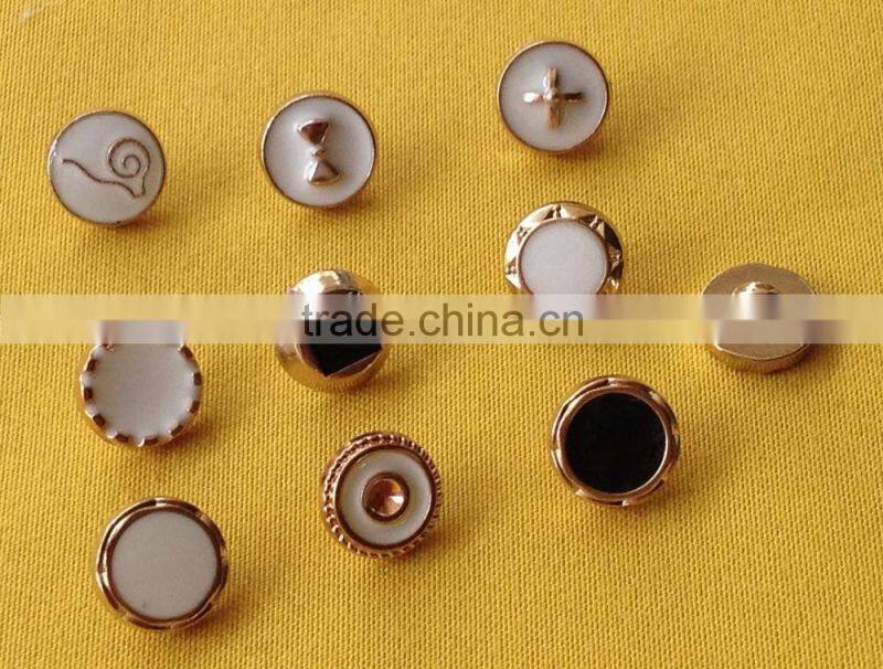 New Arrive Enamelled Metal Shank Button For Sweater Wear --- M1875