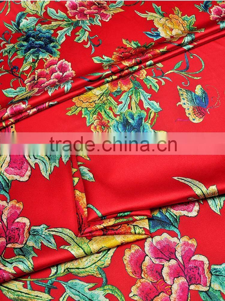 high quality Silk Stretch Satin Fabric with 19mm