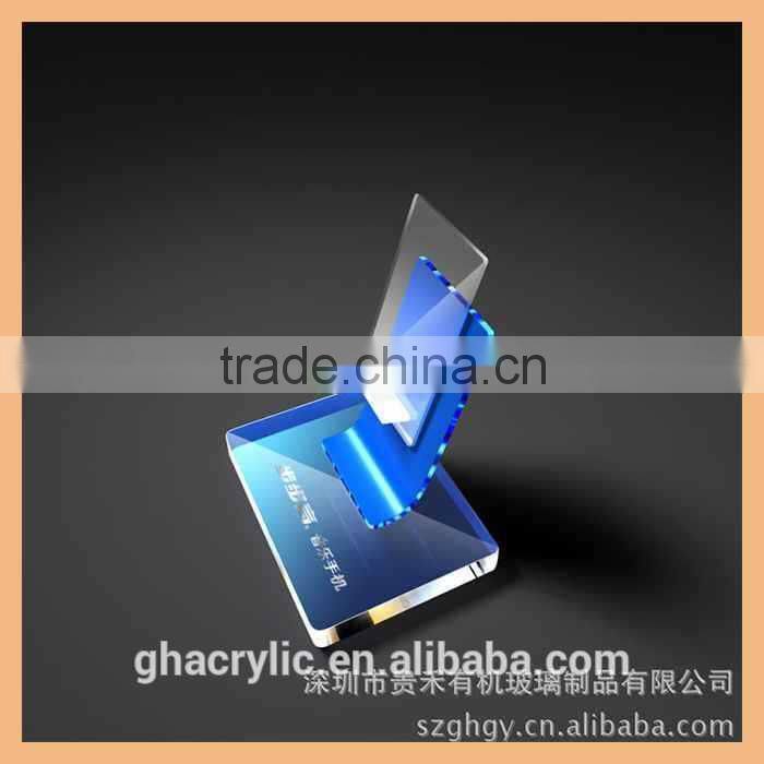 transparent color customized acrylic CD display rack for home furniture