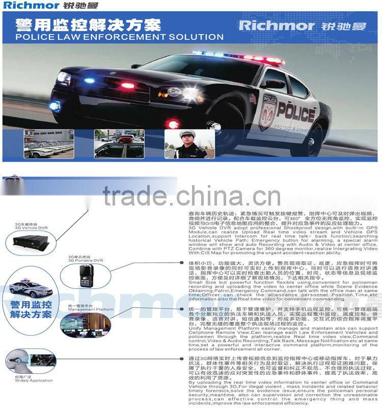 Double SD Card Bus Truck Car Mobile DVR 4ch Mobile DVR 3G/4G G-sensor GPS