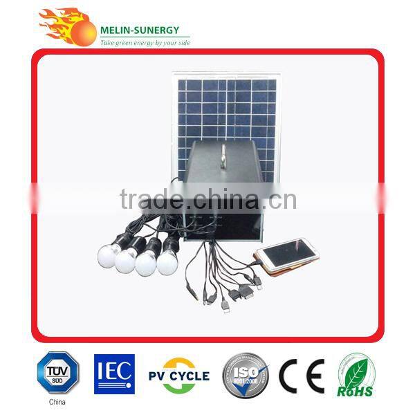 10W home solar panel kit solar lighting kit