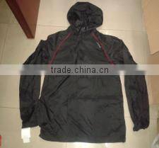 2015 stocklot 100% nylon rain jacket fashion colorful rain jacket