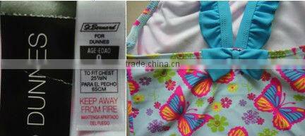 Good quality nylon girls one piece swimsuit