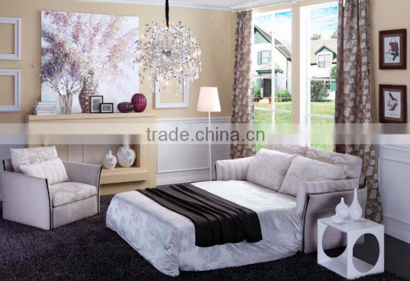 S9322 metal folding sofa cum bed modern design sleeper sofa bed with matress